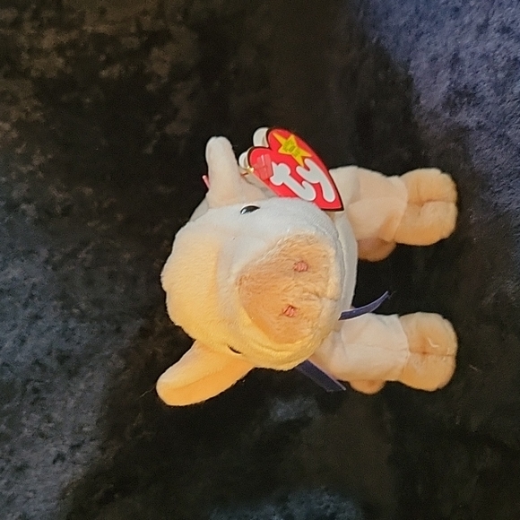 TY 1999 Knuckles the pig beanie baby